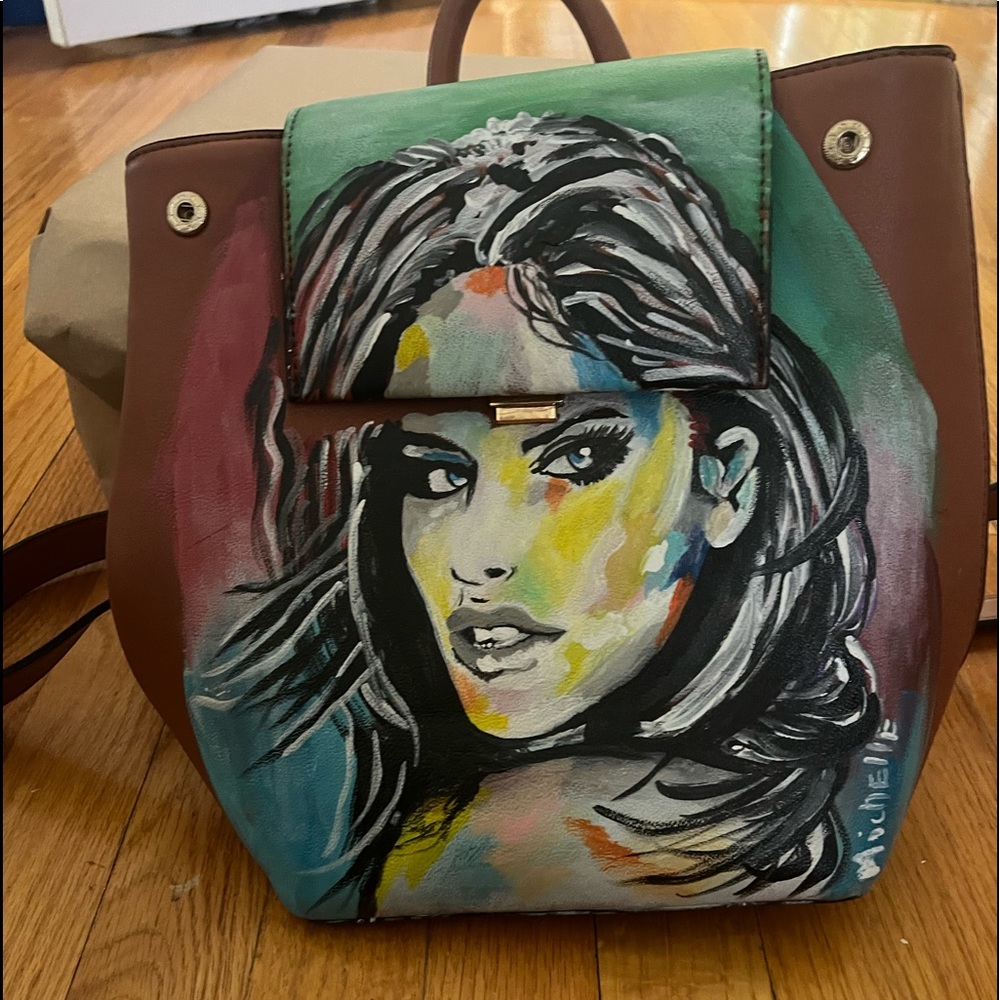 Woman’s one of a kind back pack